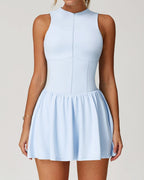 Vyla™ Cloud Stand Collar A-Line Tennis Dress