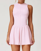 Vyla™ Cloud Stand Collar A-Line Tennis Dress