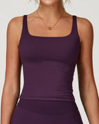 Vyla™ Quick-Dry Open-Back Fitted Yoga Cami Tank