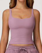 Vyla™ Quick-Dry Open-Back Fitted Yoga Cami Tank