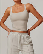 Vyla™ Quick-Dry Open-Back Fitted Yoga Cami Tank