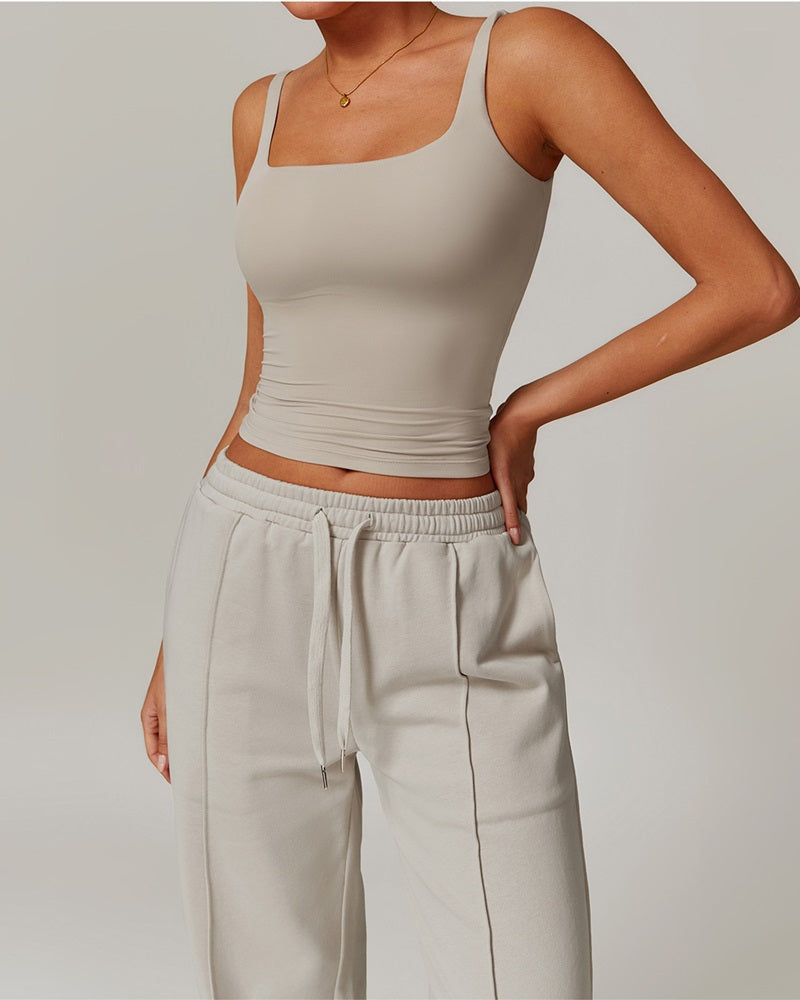 Vyla™ Quick-Dry Open-Back Fitted Yoga Cami Tank