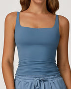 Vyla™ Quick-Dry Open-Back Fitted Yoga Cami Tank