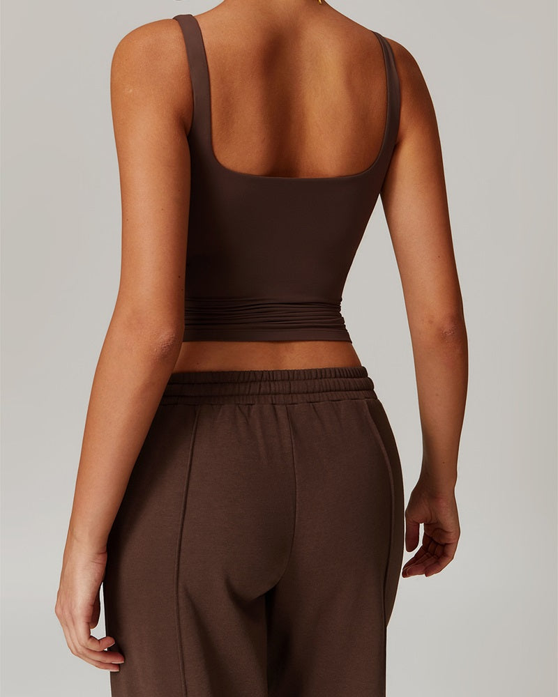 Vyla™ Quick-Dry Open-Back Fitted Yoga Cami Tank