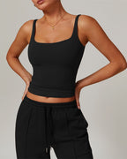 Vyla™ Quick-Dry Open-Back Fitted Yoga Cami Tank