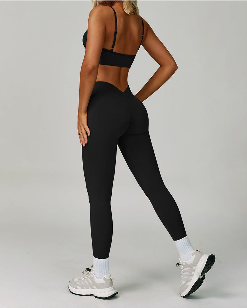 Vyla™ Seamless V-Waist Butt-Lifting Yoga Leggings