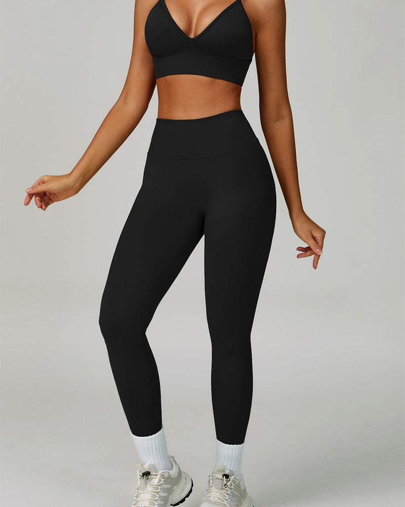 Vyla™ Seamless V-Waist Butt-Lifting Yoga Leggings