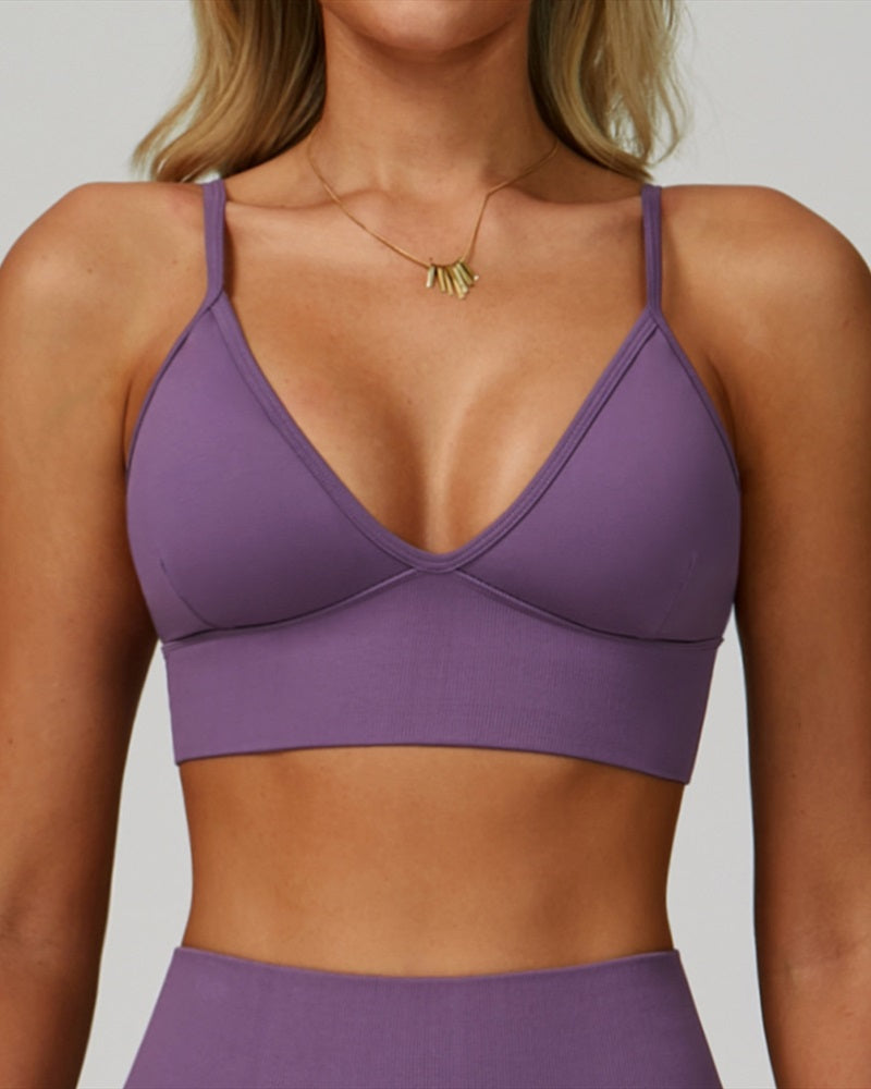 Vyla™ Seamless Strappy Back Sports Bra