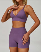 Vyla™ Seamless Strappy Back Sports Bra