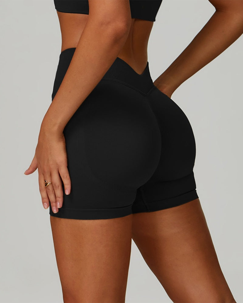 Vyla™ Seamless V-Waist Sculpting Yoga Shorts