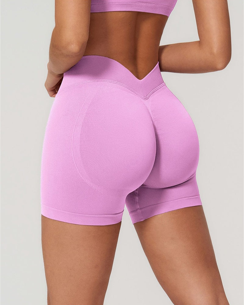 Vyla™ Seamless V-Waist Sculpting Yoga Shorts