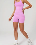 Vyla™ Seamless V-Waist Sculpting Yoga Shorts