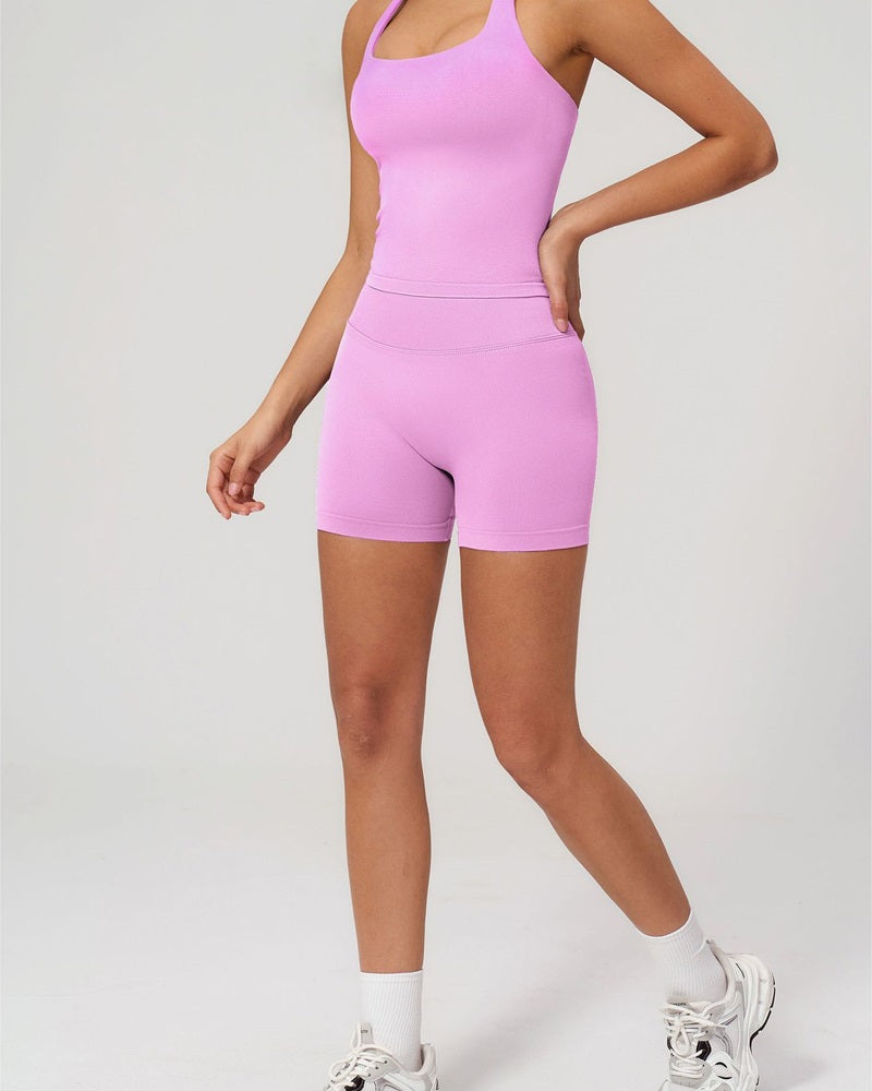 Vyla™ Seamless V-Waist Sculpting Yoga Shorts