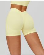 Vyla™ Seamless V-Waist Sculpting Yoga Shorts