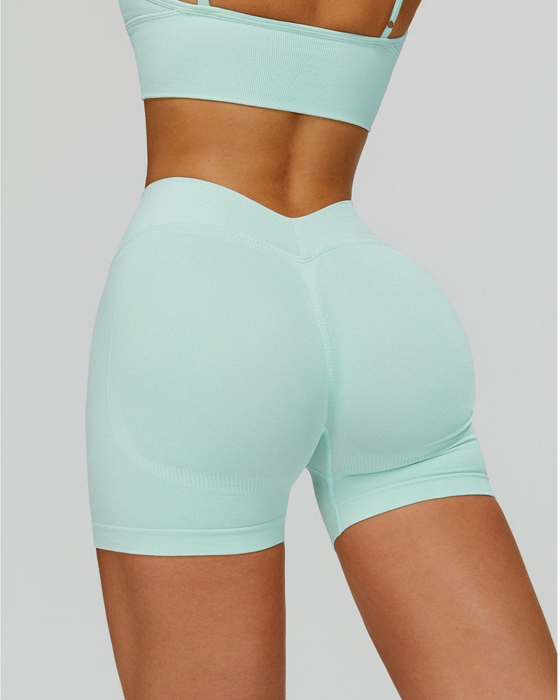Vyla™ Seamless V-Waist Sculpting Yoga Shorts