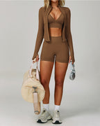 Vyla™ Seamless V-Waist Sculpting Yoga Shorts