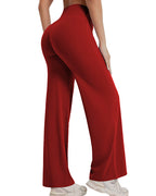 Vyla™ Breathable Ice Silk High-Waisted Straight Leg Yoga Pants