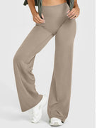 Vyla™ Breathable Ice Silk High-Waisted Straight Leg Yoga Pants