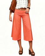 Vyla™ Fold-Over Waist Wide Leg Capris