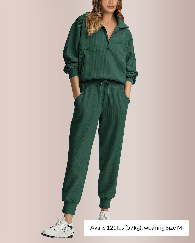 Vyla™ Women’s Half-Zip Sweatshirt & Jogger Set