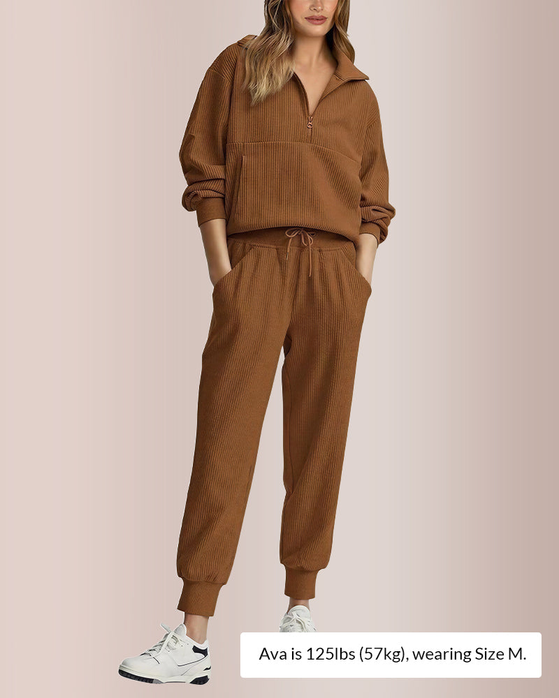 Vyla™ Women’s Half-Zip Sweatshirt & Jogger Set