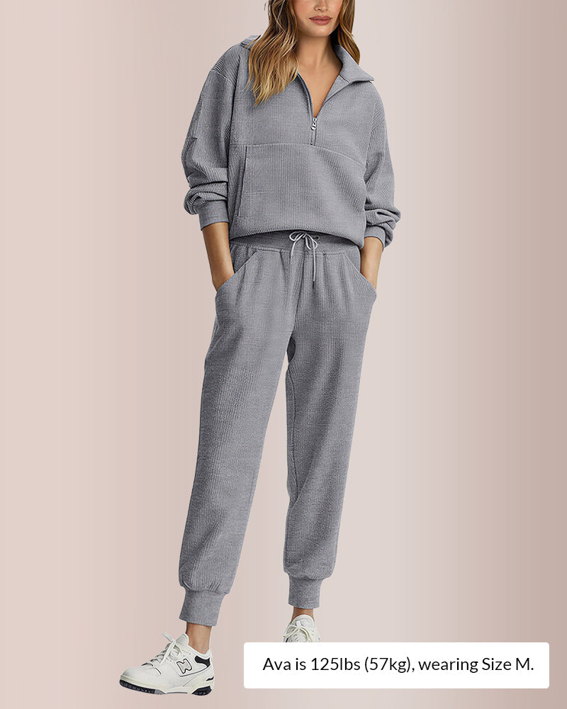 Vyla™ Women’s Half-Zip Sweatshirt & Jogger Set