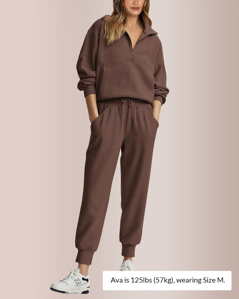 Vyla™ Women’s Half-Zip Sweatshirt & Jogger Set