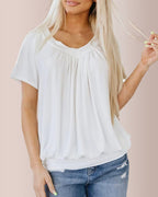 Vyla™ Women’s V-Neck Shirred Summer Top