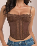 Vyla™ Lace Bustier Corset Top