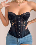 Vyla™ Vintage Lace Push-Up Corset Top