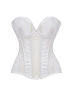 Vyla™ Sheer Mesh Boned Corset Bustier Top