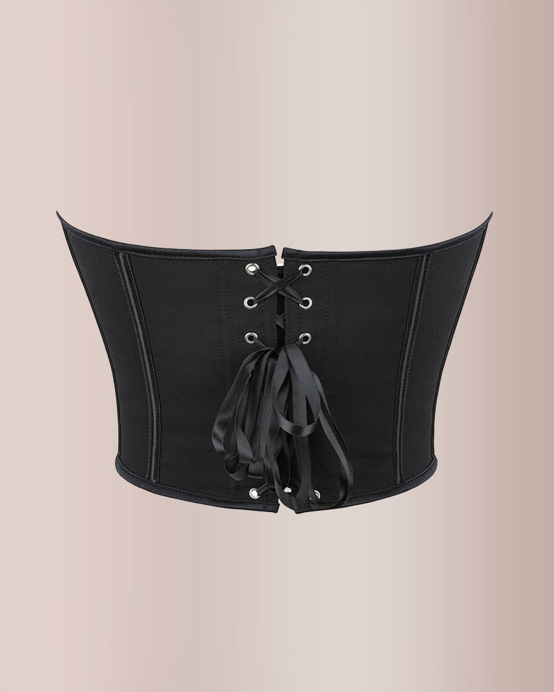 Vyla™ Sweetheart Neckline Mesh Corset Top