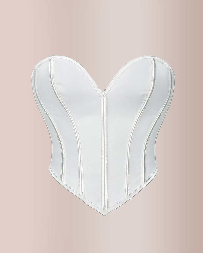 Vyla™ Sweetheart Neckline Mesh Corset Top
