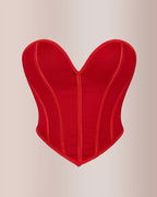 Vyla™ Sweetheart Neckline Mesh Corset Top