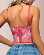 Vyla™ Romantic Floral Lace Underwire Corset Bustier Top