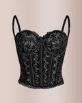 Vyla™ Sheer Floral Lace Boned Corset