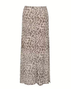 Vyla™ High-Waisted Leopard Print Mesh Skirt