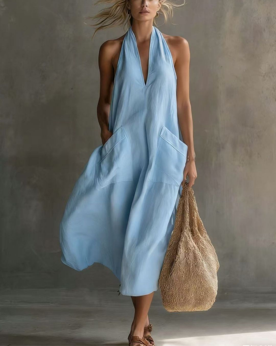 Vyla™ Halter Maxi Dress