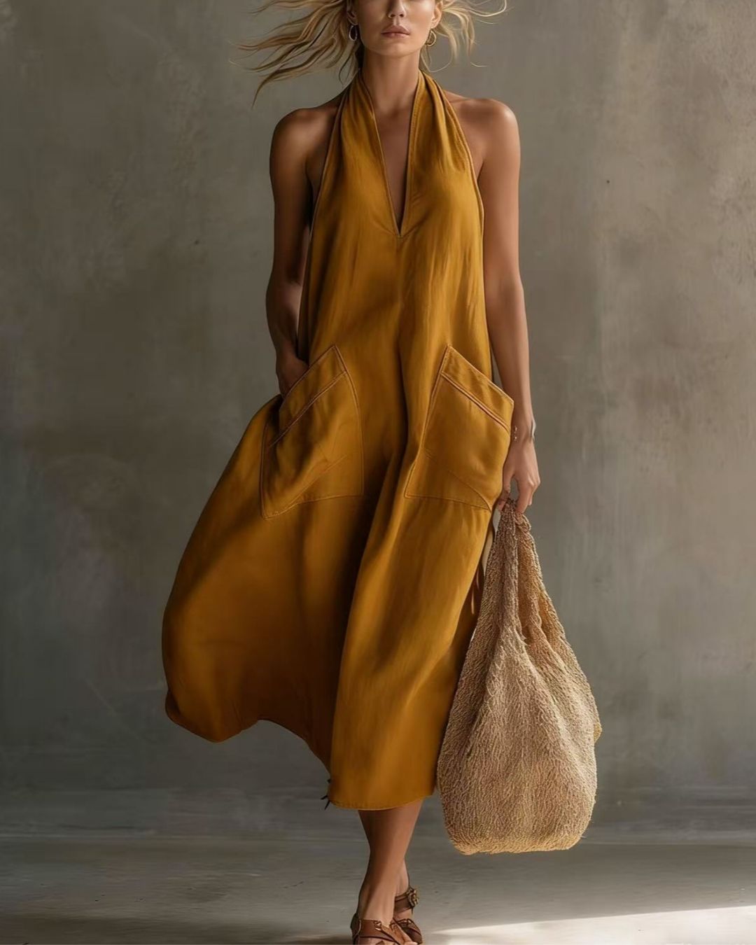 Vyla™ Halter Maxi Dress