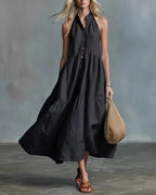 Vyla™ Sculpting Flowy Polly Linen Dress