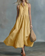 Vyla™ Sculpting Flowy Polly Linen Dress