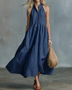 Vyla™ Sculpting Flowy Polly Linen Dress