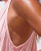 Vyla™ Flowy Boho V-Neck Halter Maxi Dress