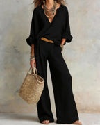 Vyla™ Natural Loose Fitting Resort Wear Set