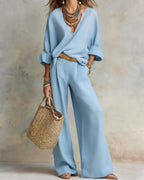 Vyla™ Natural Loose Fitting Resort Wear Set