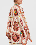 Vyla™ Macro Tiles Placée Twill Shirt and Pants Set Elegant Printed Two-Piece Outfit