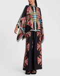 Vyla™ Lotus Placée Pink Twill Foulard Shirt Elegant Lotus Print Blouse Set