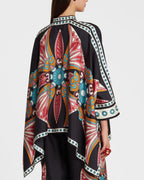 Vyla™ Lotus Placée Pink Twill Foulard Shirt Elegant Lotus Print Blouse Set