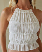 Vyla™ Romance Pleated Back Halter Tank Set