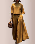 Vyla™ Effortless Drape Wide Leg Lounge Set